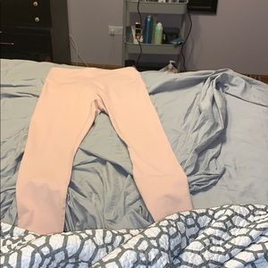 Demi Lovato Fabletics ankle leggings.